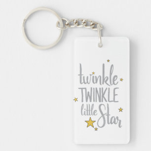 Hand Drawn Nursery Rhymes Image Twinkle Twinkle Keychain