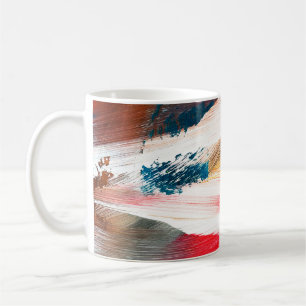 Hand drawn oil painting. Abstract art background.  Coffee Mug