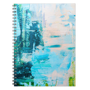 Hand drawn oil painting. Abstract art background.  Notebook
