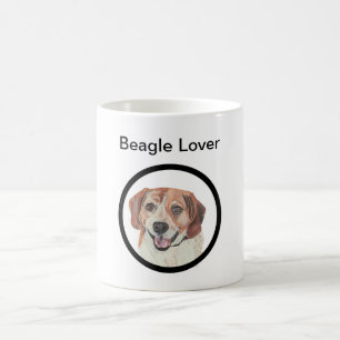 Hand Drawn Pastel Beagle Dog Lover's Mug