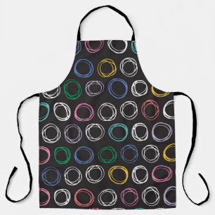 Hand drawn pattern with brushed lines seamless pat apron