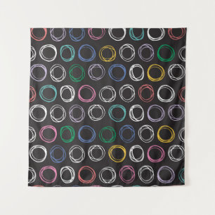 Hand drawn pattern with brushed lines seamless pat tapestry