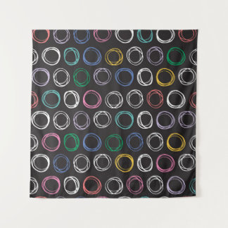 Hand drawn pattern with brushed lines seamless pat tapestry