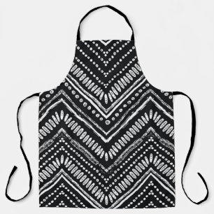Hand drawn pattern. Zigzag and stripe line, tribal Apron