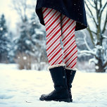 Hand Drawn Peppermint Stripe Classic Fun Christmas Leggings<br><div class="desc">This fun and festive design features hand drawn peppermint stripes in classic red and white for that cozy,  traditional holiday feeling with a hint of whimsy. Original art by Malissa Melrose.</div>