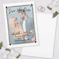 Hand Drawn Photo Unique Whimsical Wedding