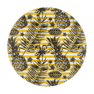 Hand Drawn Pineapples Cutting Board