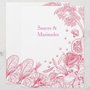 Hand Drawn Pink Vegetables Recipe Category