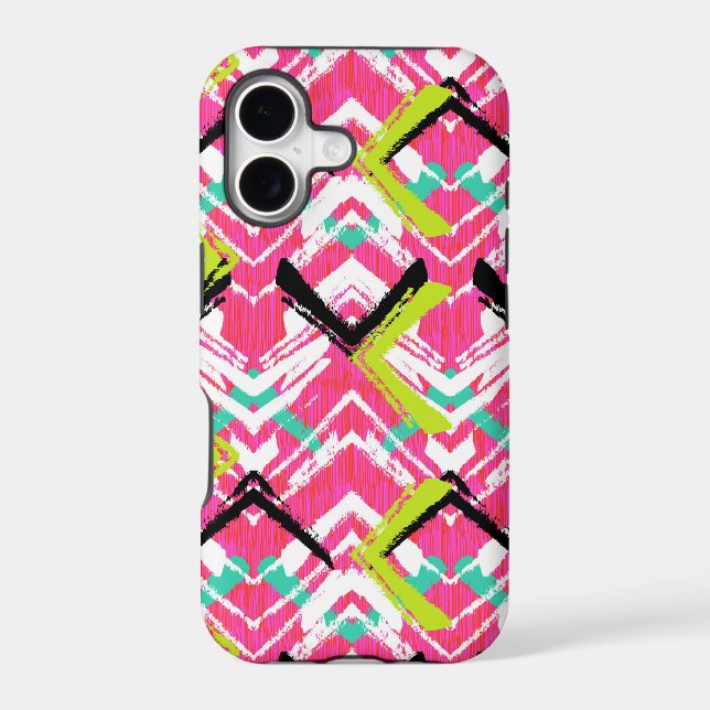 Hand Drawn Pink Zig Zag Pattern (Back)