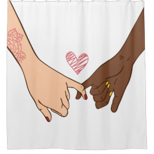 Hand drawn pinky swear pinky promise concept
