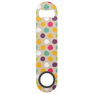 Hand-drawn polka dot pattern bar key