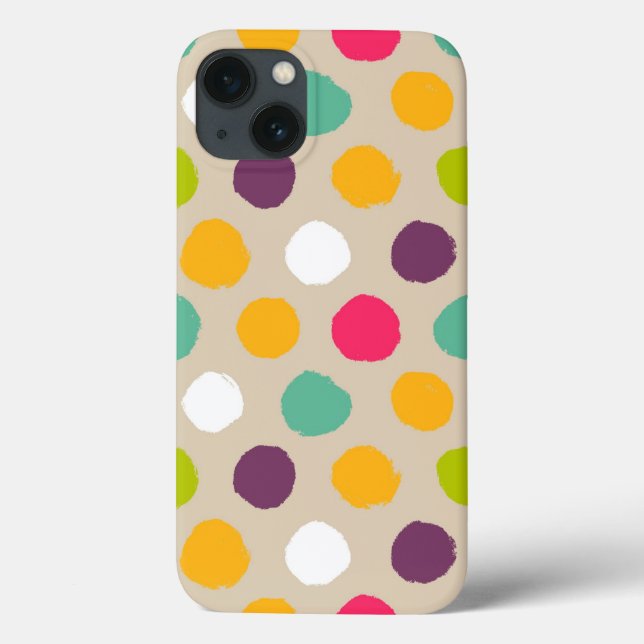 Hand-drawn polka dot pattern Case-Mate iPhone case (Back)