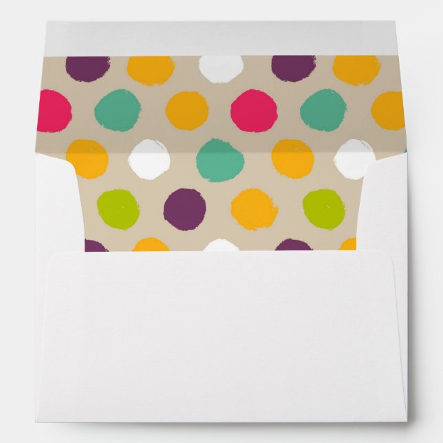 Hand-drawn polka dot pattern envelopes (Back (Bottom))