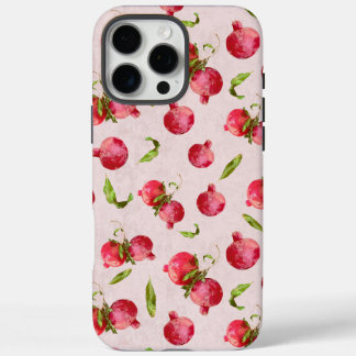 Hand Drawn Pomegranate Botanical Illustration iPhone 16 Pro Max Case