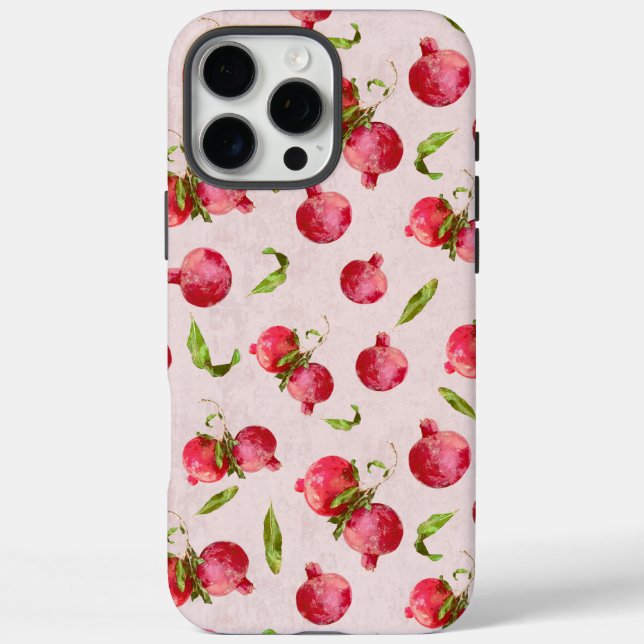 Hand Drawn Pomegranate Botanical Illustration Case-Mate iPhone Case (Back)