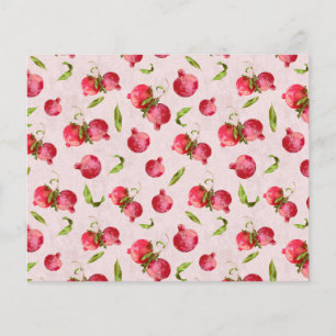 Hand Drawn Pomegranate Botanical Illustration Flyer