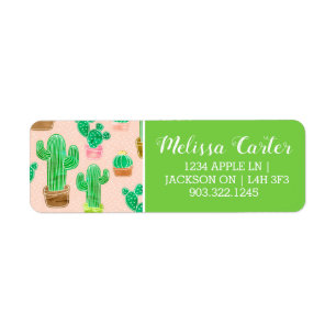 Hand Drawn Potted Cactus Pattern