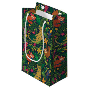 Hand Drawn Rainforest Animals Gift Bag