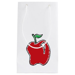 Hand-drawn Red Apple Fruit Cartoon Small Gift Bag
