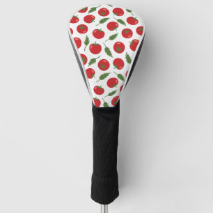 Hand Drawn Red Tomato Pattern Golf Head Cover