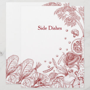 Hand Drawn Red Vegetables Recipe Category