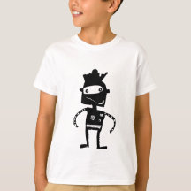 Hand Drawn Robot T-shirt for kids