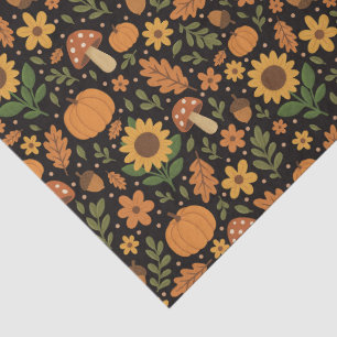 Hand Drawn Rustic Fall Pattern Tissue Paper