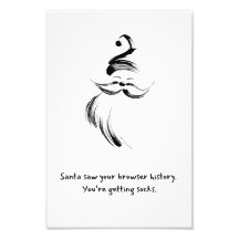 Hand-Drawn Santa Claus quote