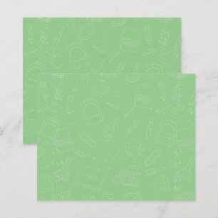 Hand Drawn School Supplies Pattern