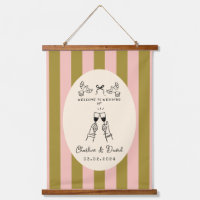 Hand Drawn Scribble Wedding Welcome Sign