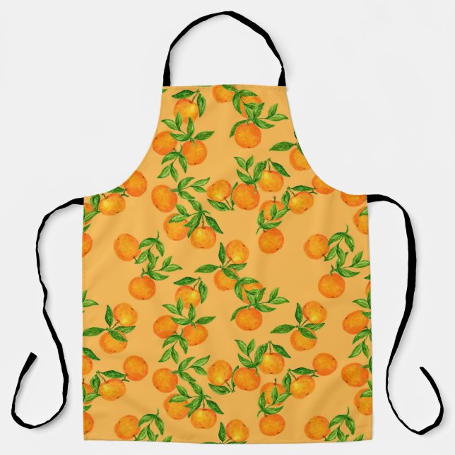 Hand drawn seamless background pattern inspired by apron (Front)