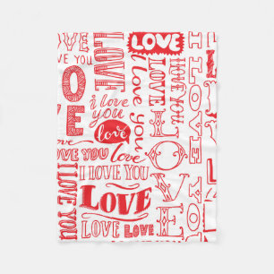 hand-drawn seamless background with love doodles  fleece blanket