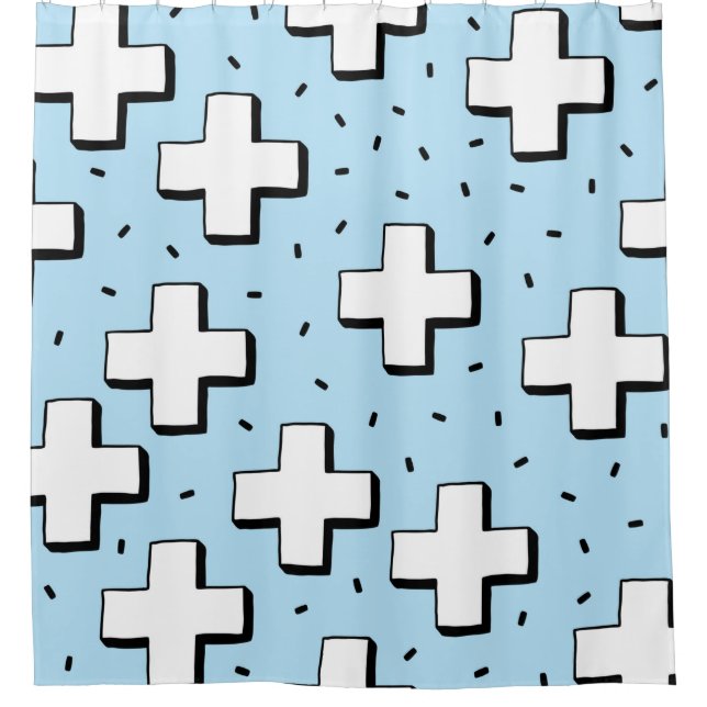 hand drawn seamless pattern with plus signs (Front)