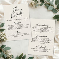 Hand Drawn Simple Vintage Wedding Details