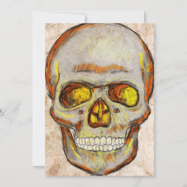 Hand Drawn Skull (Front)