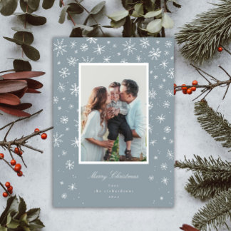 Hand Drawn Snowflake Holiday Card