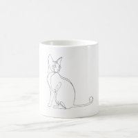 Hand Drawn Sphynx Cat Minimalist Design