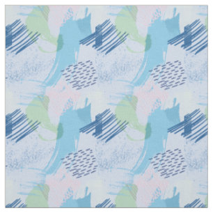 Hand Drawn Spirals and Lines Fabric