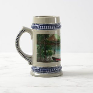Hand Drawn Spring Landscape Scenery-24531 Beer Stein