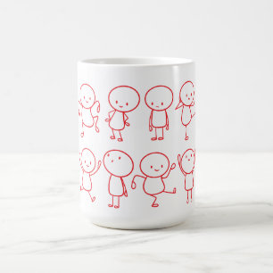 Hand-Drawn Stickman Collection Mug