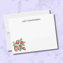 Hand-Drawn Strawberries Cute Cottagecore