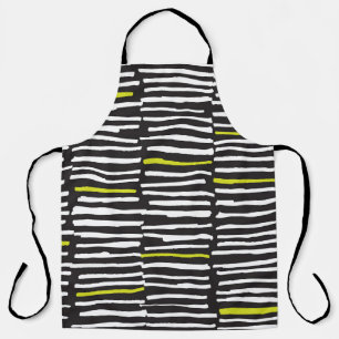 Hand Drawn Stripes: Vintage Pattern. Apron