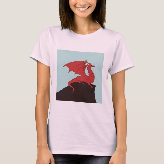 Hand-drawn Stroke Dragon design  T-Shirt (Front)
