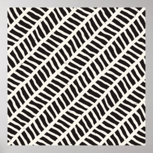 Hand drawn style seamless pattern. Abstract geomet Poster