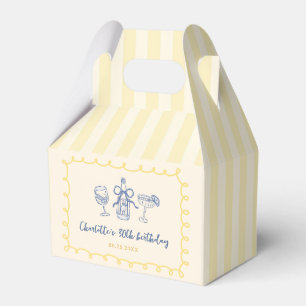 Hand Drawn Summer Adult 30th Birthday Favor Box