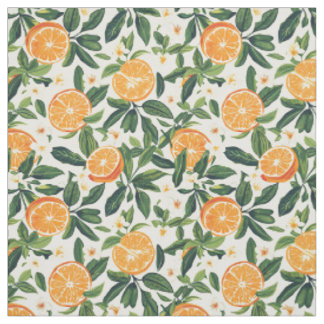 Hand Drawn Summer Fruit Fabric