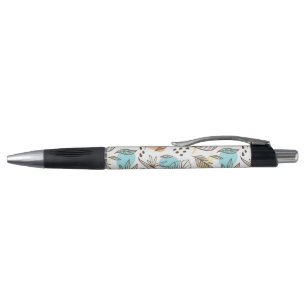 Hand drawn summer tropical pattern pen