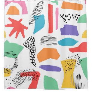 Hand drawn surface design. Artistic Memphis textur