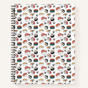Hand-Drawn Sushi Mix Notebook