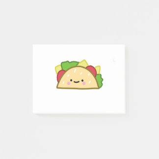 Hand Drawn Taco Cartoon Illustration Post-it Notes